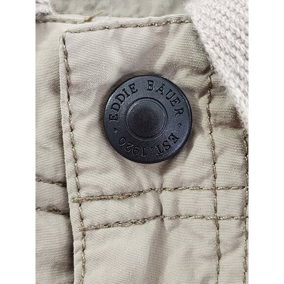 Eddie Bauer Nylon Cargo Pants Size 35/30 Tan Outdoors Fishing Hunting Hiking - Picture 2 of 15